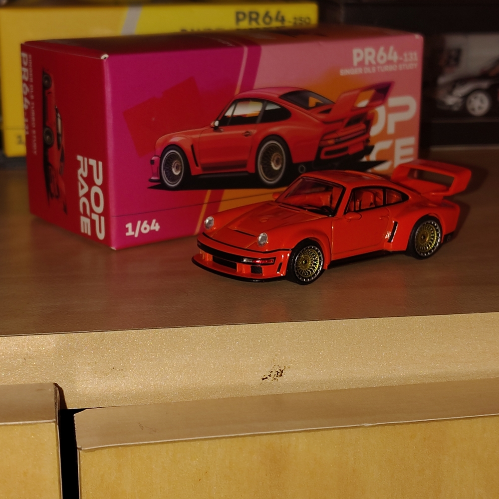 Red Die-Cast Sports Car Toy for Kids - 1/64 Scale